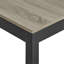 Table de salle à manger élégante Elegant - finition deux tons, brun rustique et bois noir, 8 personnes