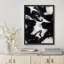 Reproduction d'art encadrée abstraite pour décoration intérieure moderne-116561650-116561649
