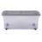 Wham 32L Box with Wheels & Folding Lid Pack of 5 Clear/Cool Grey