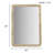 Natural Rattan Rectangle Wall Mirror Natural See Below