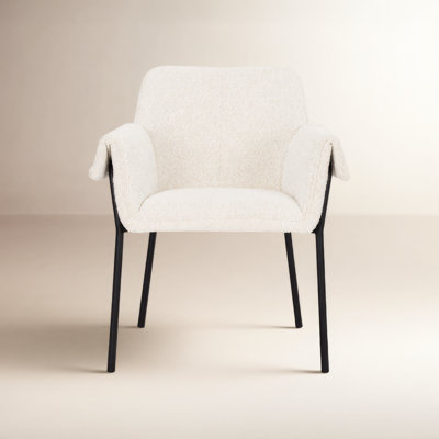 Gloriette 19.62'' H Upholstered Metal Armchair