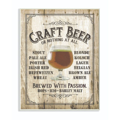 « artisanals sign bar bar texture bar », impression sur bois