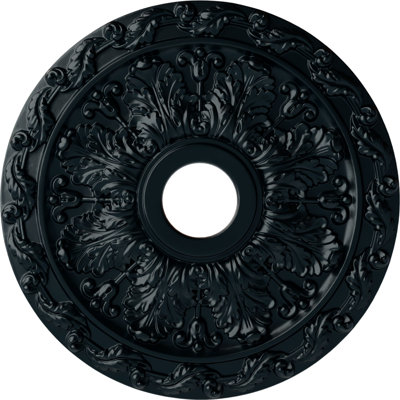 Endurathane Richmond Ceiling Medallion, 18"OD x 1 3/8"P (Fits Canopies up to 2 5/8"), Hand-Painted Rubbed Bronze Finish