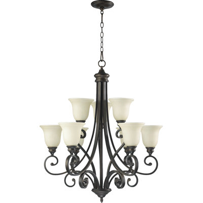 Cambron 9 - Light Dimmable Tiered Chandelier