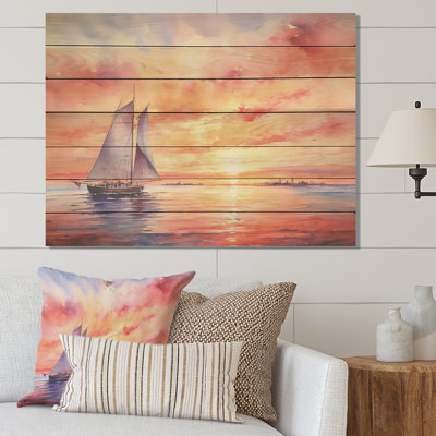 «Pastel Colours» - Voilier sur toile