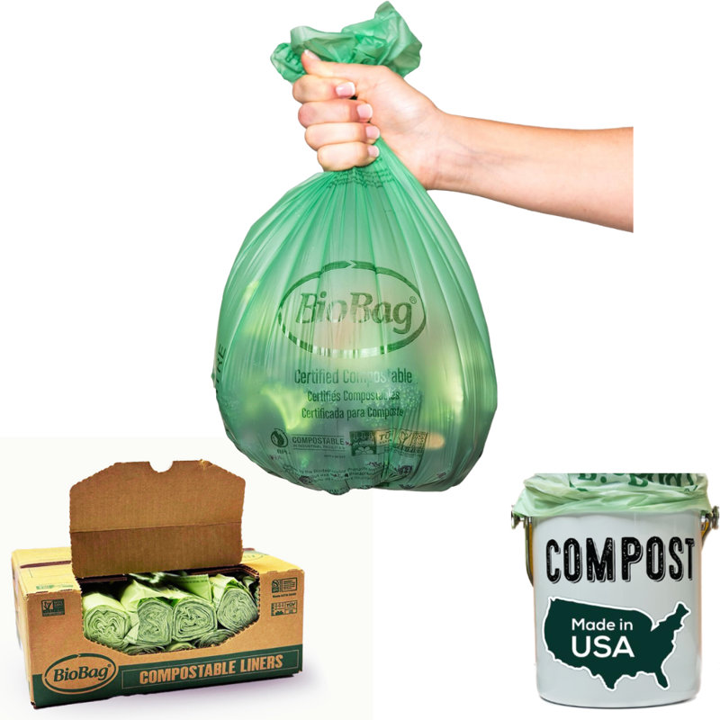 Sac poubelle à compost certifié 100% Biobag 3 gallons, 3 gallons