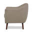 Fauteuil d'appoint rembourré en tissu beige-728304660