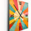 Horloge colorée en métal Mid Century Century-1247742870