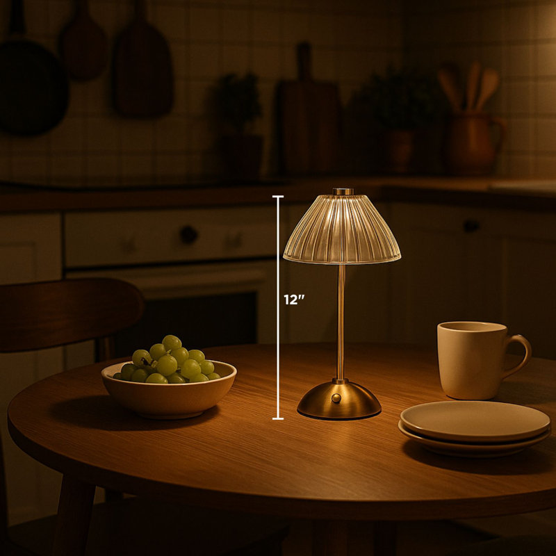 Lampe de table à abat-jour à DEL Abbott Trilite Fancy Shade