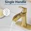 Robinet de salle de bain moderne en laiton Waterfall Flow