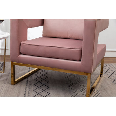 Chaise avec accoudoirs recouverts de tissu d'ameublement