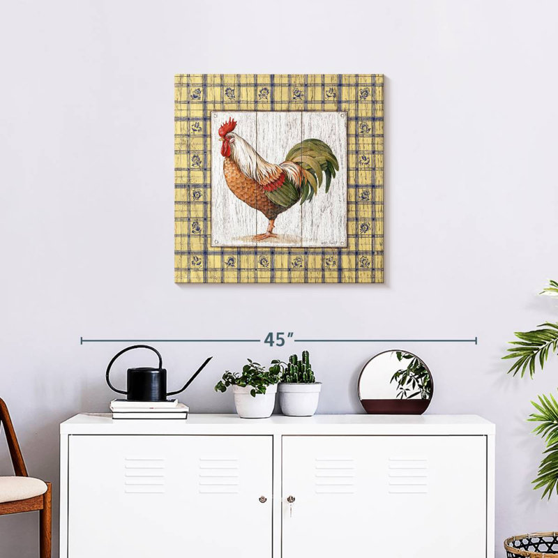 Crowle Rooster On Wood