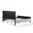 Upholstered Bed With Fluffy Soft Headboard-2116433520