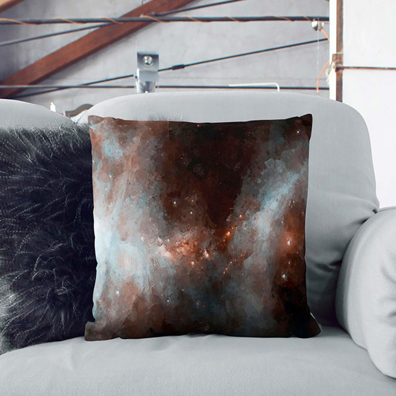 Universe Vol.15 Cushion with Filling, Black, 55cm H x 55cm W x 20cm D