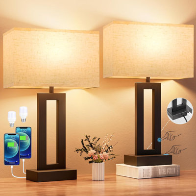 Metal USB Table Lamp