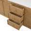 Benita 72" Rattan and Oak Bathroom Vanity
