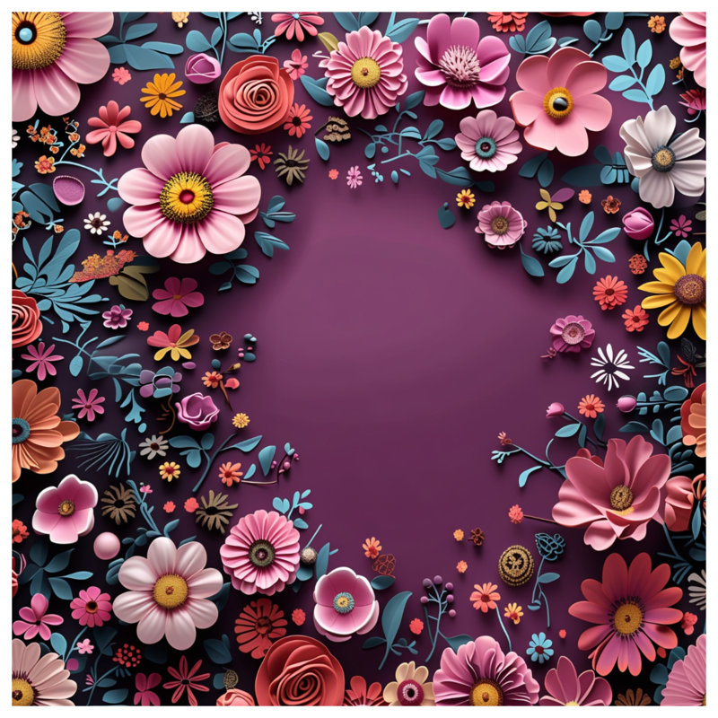 Tapis de bain floral, 34 po L x 21 po L