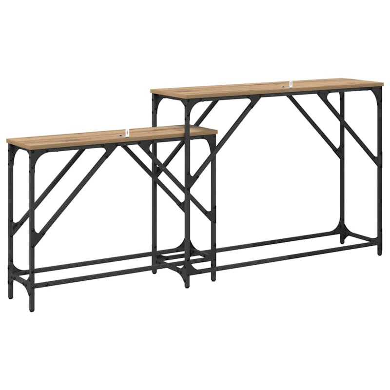100cm Console Table, Artisan Oak