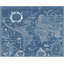 Carte du monde vintage blueprint par willem-impression sur toile tendue Classic-17329751