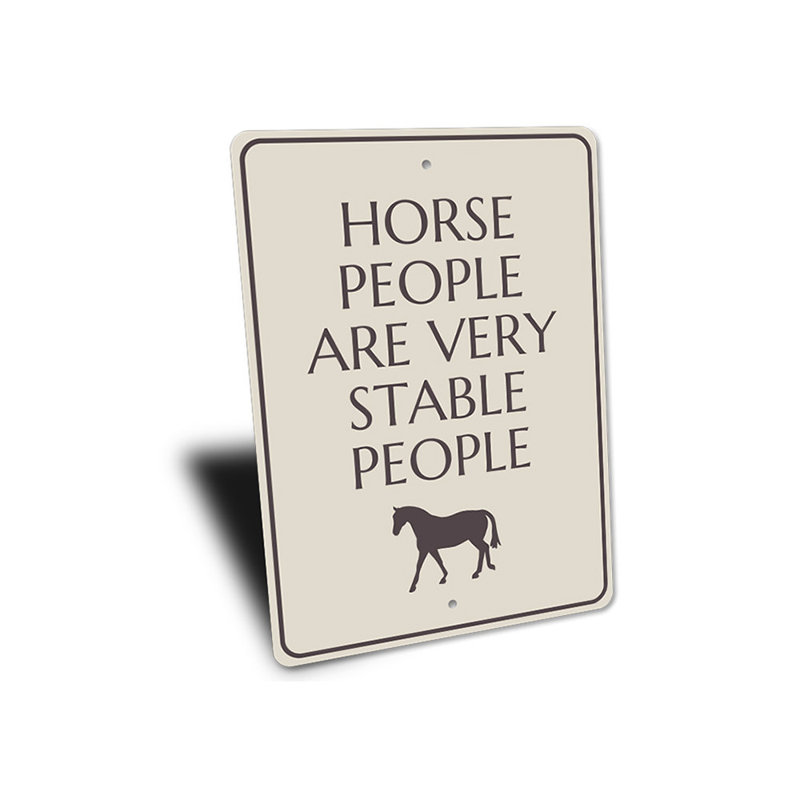 Plaque amusante en aluminium, H 14 po x l 10 po x P 0,04 po