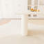 Ensembles de table de salle à manger en MDF crème moderne avec chaises en polyuréthane de style industriel pour la cuisine à domicile