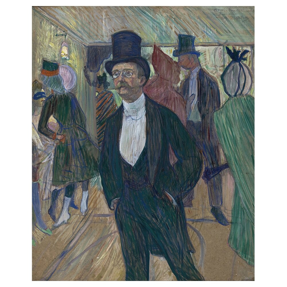 Leinwandbild Monsieur Fourcade von Henri De Toulouse-Lautrec