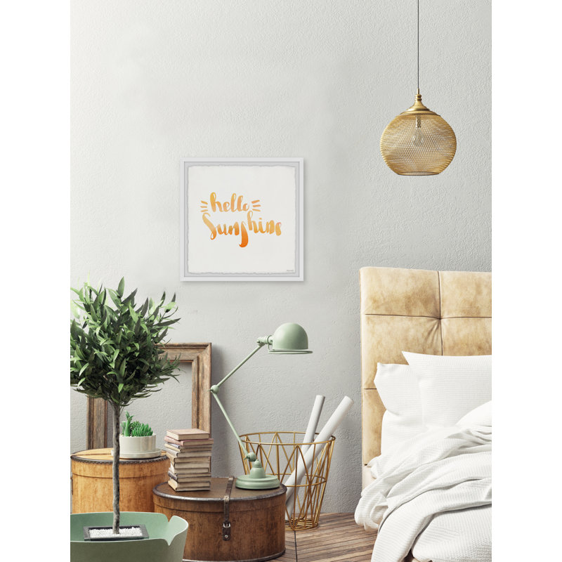 Hello Sunshine III 1 Piece Single Picture Frame Wall Art, 51cm H x 51cm W x 3.81cm D
