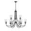 Lustre 9 lumières avec abat-jour en verre transparent Millennium Lighting Waddingham-43319072