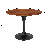 Heatherton 36" Round Dining Table with MDF Top Kitchen Table and Black Stainless Steel Pedestal Base Seats 2-4 Person-823705488