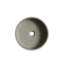 Lavabo de salle de bain rond Lumi 14 po en microciment gris ciment (robinetterie et meuble non inclus)