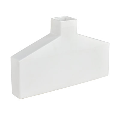 Vase Drue - court blanc mat