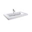 36'' Single Bathroom Vanity with Stainless Steel Top