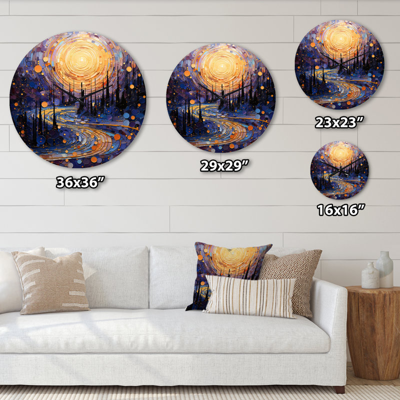 Horloge murale Dakhia - Collages abstraits, Petit