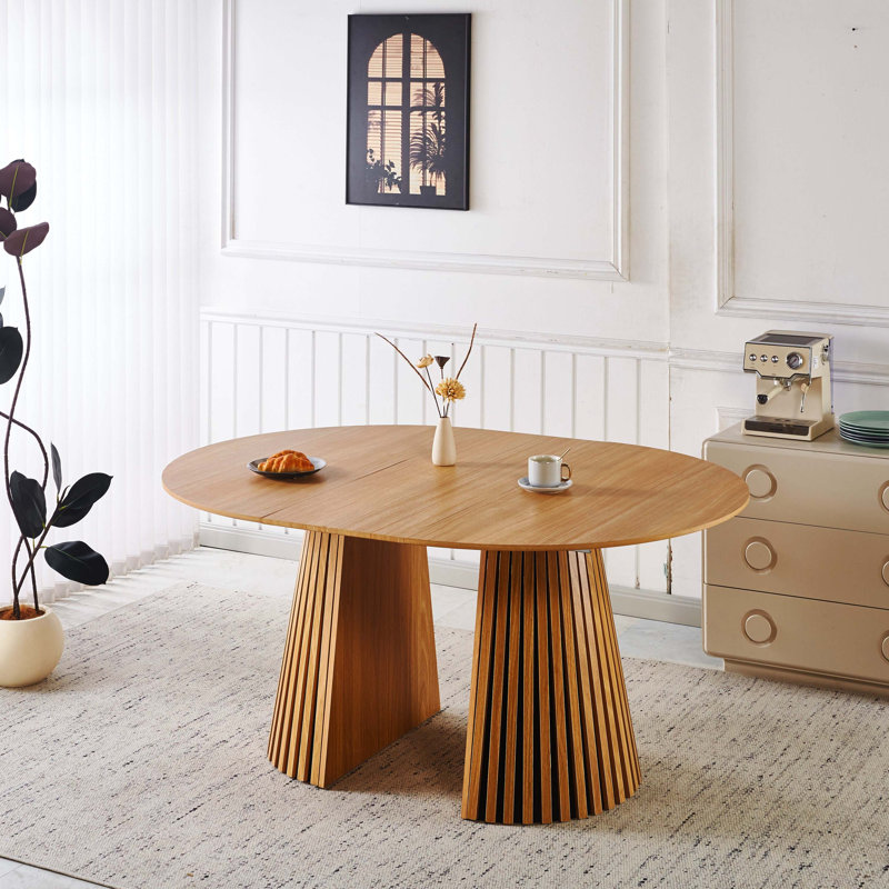 47,24 à 78,74 pouces Mid-Century moderne table de salle à manger multi-usages