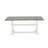 9 Piece Dining Table Set Includes a Rectangle Kitchen Table with X-Legs and 8 White Faux Leather Parson Dining Room Chairs, 40x72 Inch, Multi-Color-821668620-821668614