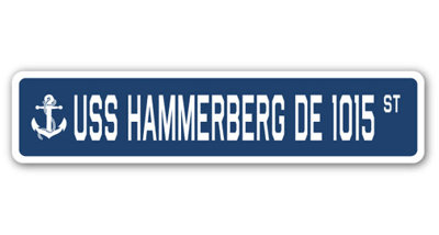 Hammerberg De 1015 Street Sign Heavy Duty Plastic 6" X 24"