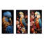 Plumage mystique bleu et jaune - Rhapsodie tropicale - Ensemble de 3 impressions de perroquet-1518380345