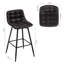 Upholstered Counter Stool with Metal Frame-953159751-953159747