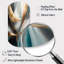 «Abstract Shapes And Lines V», art mural cylindrique en métal pour le salon, reproduction d'art asymétrique moderne-105571669