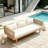 3-Seat Patio Sofa with Rattan Arms-1018471284
