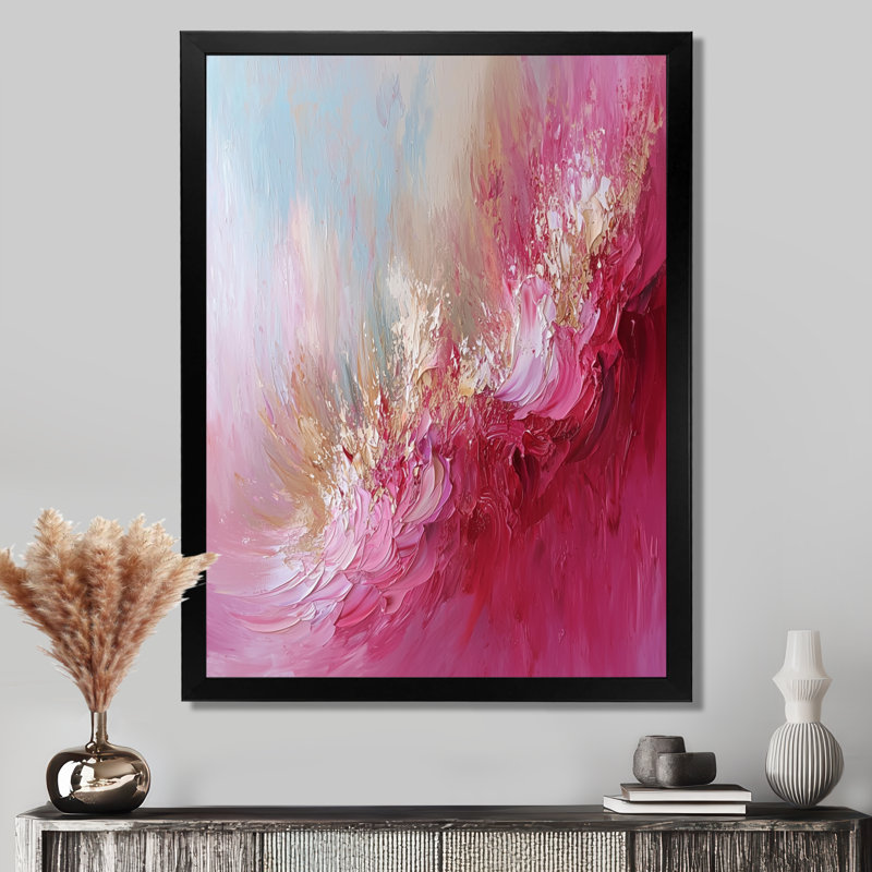 Timms - reproduction d'art sur toile abstraite, H 20 po x l 12 po, Picture Framed, Noir, noir, noir, noir