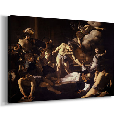 Caravage «The Martyrdom of Saint Matthew» - Art mural sur toile tendue de qualité musée