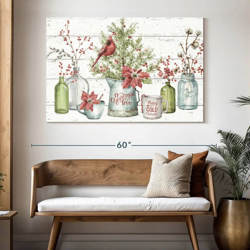 A Christmas Weekend I Shiplap, H 34 po x l 51 po