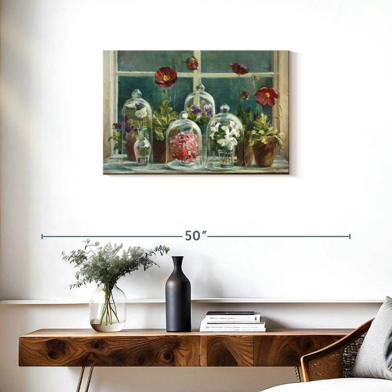 Harnek Fall Poppies Windowsill, 20" H x 30" W