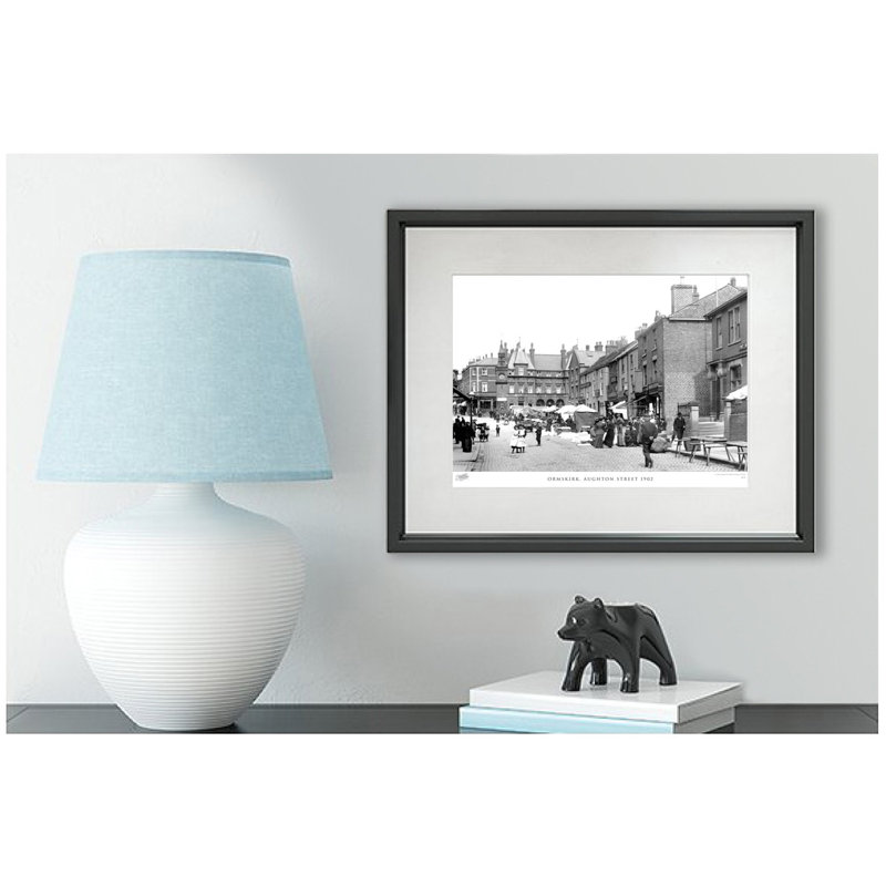 Ormskirk, Aughton Street 1902 - Single Picture Frame Print, 45cm H x 60cm W x 2.3cm D