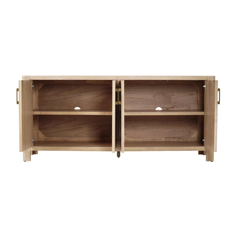 Lai 72" Wide 4 Doors Buffet, Weathered Sand