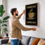 Espresso in Gold Art Deco - Wrapped Canvas-2102244358-2102244359