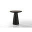 Ensemble de table basse, de bout et de console 3 pièces avec base à piédestal noir