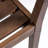 Dark Brown Dining Chair (2), Wood Outdoor Seating, Modern Slatted Back And Seat, Easy To Assemble & Clean Of 2 Chairs, Wood, Contemporary Design With , Put Together