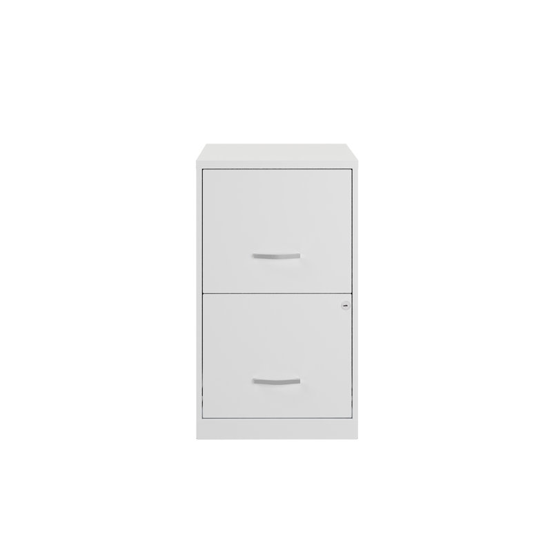 Soho 2-Drawer File Cabinet, Alpine White
